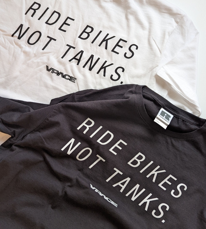 Ride Bikes not Tanks. VPACE T-Shirt slimcut