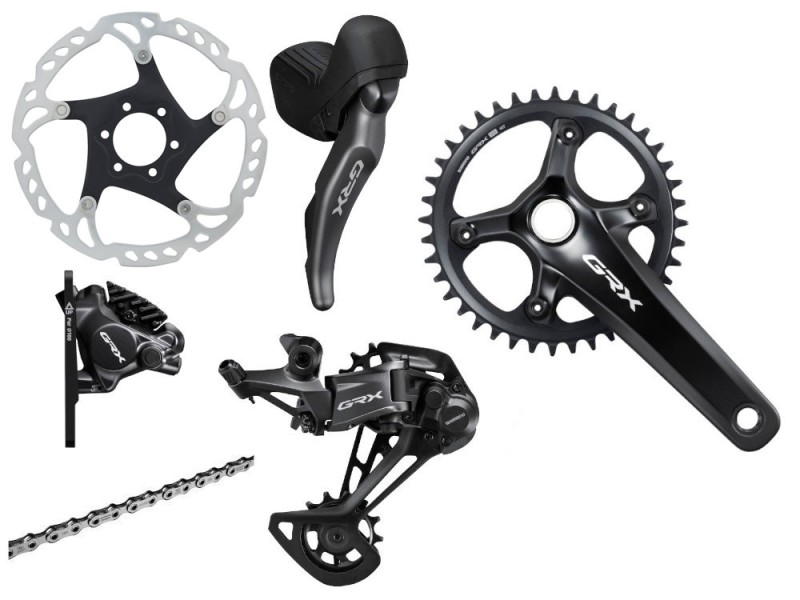 Shimano Gruppe, GRX 820, 1x12 incl. Bremsscheiben