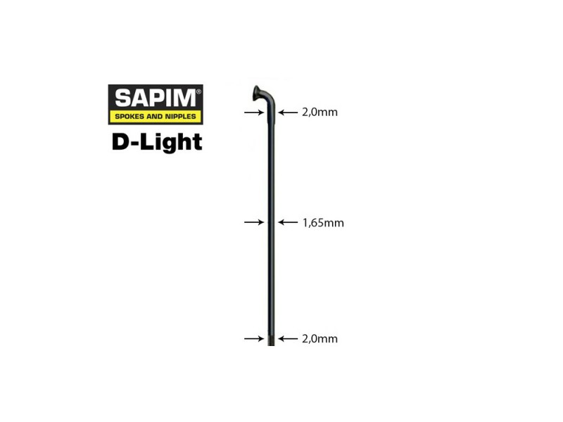 Speichen, Sapim D-Light, schwarz