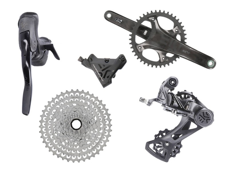 Campagnolo EKAR 1x13 Gravel-Schaltgruppe mit Bremsscheiben