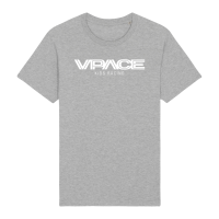 T-Shirt, VPACE, heather grey, Gr. 10 (130/140) für Kinder, Logo: Kids-Racing
