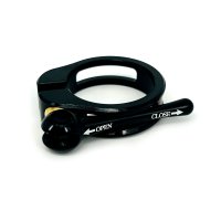 Sattelklemme, VPACE, QR, 34,9 mm, Schwarz Für Stütze 30,9 oder 31,6 mm