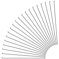 Sapim spokes: CX-Ray, 275 mm, curved, black